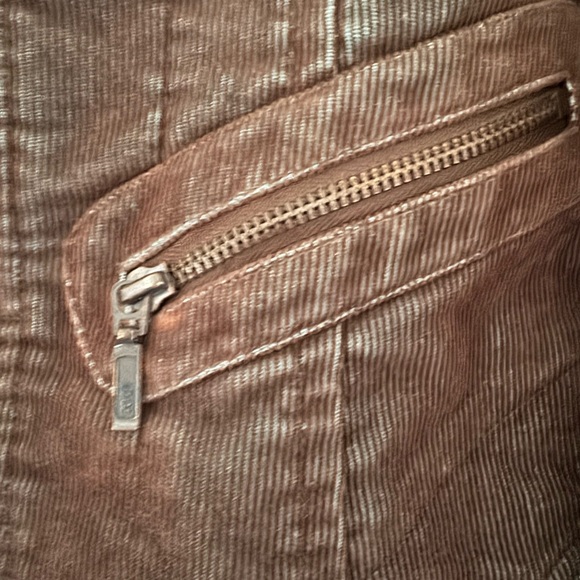 Women's Brown Corduroy Jacket - Picture 3 of 9